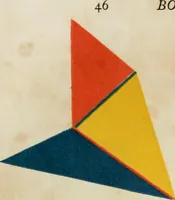 An illustration from The first six books of the elements of Euclid, in which coloured diagrams and symbols are used instead of letters for the greater ease of learners (1847)