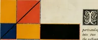 An illustration from The first six books of the elements of Euclid, in which coloured diagrams and symbols are used instead of letters for the greater ease of learners (1847)