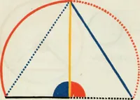 An illustration from The first six books of the Elements of Euclid, in which coloured diagrams and symbols are used instead of letters .. (1847)