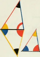 An illustration from The first six books of the Elements of Euclid, in which coloured diagrams and symbols are used instead of letters .. (1847)