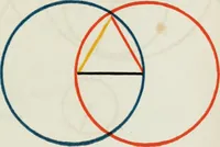An illustration from The first six books of the Elements of Euclid, in which coloured diagrams and symbols are used instead of letters .. (1847)