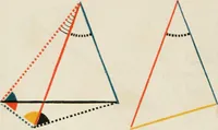 An illustration from The first six books of the Elements of Euclid, in which coloured diagrams and symbols are used instead of letters .. (1847)