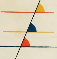 An illustration from The first six books of the Elements of Euclid, in which coloured diagrams and symbols are used instead of letters .. (1847)