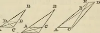 An illustration from The first six books of the elements of Euclid : with a commentary and geometrical exercises ; to which are annexed a treatise on solid geometry, and short essays on ancient geometrical analysis, and the theory of transversals (1861)