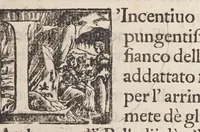 An illustration from Fiume del terrestre paradiso : diuiso in quattro capi, o discorsi / trattato difensivo del sig. dottor don Niccolò Catalano da Santo Mauro ; oue si ragguaglia il mondo nella verità dell'antica forma d'habito de' frati minori istituita da S. Francesco ; dato alle stampe dal P. M. Giulio Antonio Catalano da S. Mauro ... (1652)