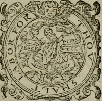An illustration from Five bookes, of philosophicall comfort, fvll of Christian consolation, written a 1000 yeeres since (1609)
