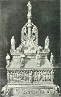 An illustration from Five Italian shrines; an account of the monumental tombs of S. Augustine at Pavia, S. Dominic at Bologna, S. Peter Martyr at Milan, S. Donato at Arezzo, and of Orcagna's tabernacolo at Florence, with a prefatory essay on Tuscan sculpture (1906)