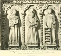 Picture 5 of 23 from Five Italian shrines; an account of the monumental tombs of S. Augustine at Pavia, S. Dominic at Bologna, S. Peter Martyr at Milan, S. Donato at Arezzo, and of Orcagna's tabernacolo at Florence, with a prefatory essay on Tuscan sculpture (1906), leaf 67
