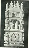 An illustration from Five Italian shrines; an account of the monumental tombs of S. Augustine at Pavia, S. Dominic at Bologna, S. Peter Martyr at Milan, S. Donato at Arezzo, and of Orcagna's tabernacolo at Florence, with a prefatory essay on Tuscan sculpture (1906)