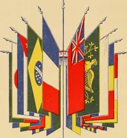 An illustration from Flags, banners and decoration goods of every description. (1915)