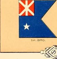 An illustration from Flags of the Army of the United States carried during the War of the Rebellion, 1861-1865, to designate the headquarters of the different armies, army corps, divisions and brigades (1887)