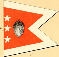 Picture 50 of 107 from Flags of the Army of the United States carried during the War of the Rebellion, 1861-1865, to designate the headquarters of the different armies, army corps, divisions and brigades (1887), leaf 107