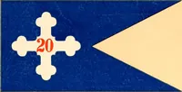 Picture 72 of 107 from Flags of the Army of the United States carried during the War of the Rebellion, 1861-1865, to designate the headquarters of the different armies, army corps, divisions and brigades (1887), leaf 133