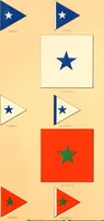 An illustration from Flags of the Army of the United States carried during the War of the Rebellion, 1861-1865, to designate the headquarters of the different armies, army corps, divisions and brigades (1887)
