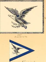 An illustration from Flags of the Army of the United States carried during the War of the Rebellion, 1861-1865, to designate the headquarters of the different armies, army corps, divisions and brigades (1887)