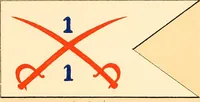 An illustration from Flags of the Army of the United States carried during the War of the Rebellion, 1861-1865, to designate the headquarters of the different armies, army corps, divisions and brigades (1887)