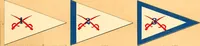 An illustration from Flags of the Army of the United States carried during the War of the Rebellion, 1861-1865, to designate the headquarters of the different armies, army corps, divisions and brigades (1887)