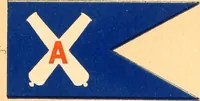 An illustration from Flags of the Army of the United States carried during the War of the Rebellion, 1861-1865, to designate the headquarters of the different armies, army corps, divisions and brigades (1887)