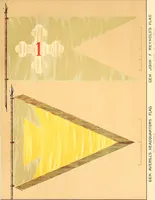 An illustration from Flags of the Army of the United States carried during the War of the Rebellion, 1861-1865, to designate the headquarters of the different armies, army corps, divisions and brigades (1887)