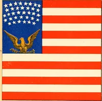 An illustration from Flags of the Army of the United States carried during the War of the Rebellion, 1861-1865, to designate the headquarters of the different armies, army corps, divisions and brigades (1887)