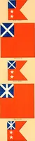 An illustration from Flags of the Army of the United States carried during the War of the Rebellion, 1861-1865, to designate the headquarters of the different armies, army corps, divisions and brigades (1887)