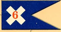 An illustration from Flags of the Army of the United States carried during the War of the Rebellion, 1861-1865, to designate the headquarters of the different armies, army corps, divisions and brigades (1887)
