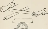An illustration from Flame, electricity and the camera; man's progress from the first kindling of fire to the wireless telegraph and the photography of color (1900)