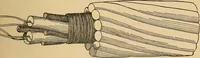 An illustration from Flame, electricity and the camera; man's progress from the first kindling of fire to the wireless telegraph and the photography of color (1901)