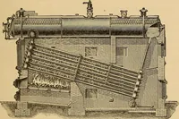 An illustration from Flame, electricity and the camera; man's progress from the first kindling of fire to the wireless telegraph and the photography of color (1901)