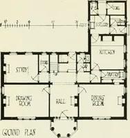 An illustration from Flats, urban houses and cottage homes; a companion volume to "The British home of to-day"; (1906)