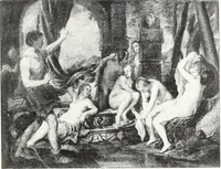 An illustration from Illustrated catalogue of 100 paintings of Old Masters of the Dutch, Flemish, Italian, French and English schools : belonging to the Sedelmeyer Gallery which contains about 1000 original paintings by ancient and modern artists (1894)