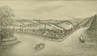 An illustration from "Flems" views of old Pittsburgh : a portfolio of the past precious with memories (1905)