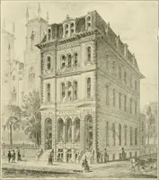 An illustration from "Flems" views of old Pittsburgh : a portfolio of the past precious with memories (1905)