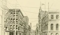 An illustration from "Flems" views of old Pittsburgh : a portfolio of the past precious with memories (1905)