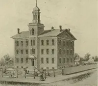 An illustration from "Flems" views of old Pittsburgh : a portfolio of the past precious with memories (1905)
