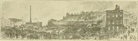 An illustration from "Flems" views of old Pittsburgh : a portfolio of the past precious with memories (1905)