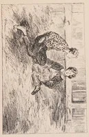 An illustration from The flight of Pony Baker : a boy's town story (1902)