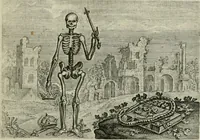 An illustration from Emblemata Florentii Schoonhovii I.C. Goudani, partim moralia partim etiam civilia : cum latiori eorundem ejusdem auctoris intepretatione : accedunt et alia quaedam poëmatia in alijs poëmatum suorum libris non contenta (1648)