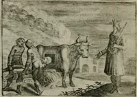 An illustration from Emblemata Florentii Schoonhovii I.C. Goudani, partim moralia partim etiam civilia : cum latiori eorundem ejusdem auctoris intepretatione : accedunt et alia quaedam poëmatia in alijs poëmatum suorum libris non contenta (1648)
