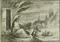 Picture 44 of 75 from Emblemata Florentii Schoonhovii I.C. Goudani, partim moralia partim etiam civilia : cum latiori eorundem ejusdem auctoris intepretatione : accedunt et alia quaedam poëmatia in alijs poëmatum suorum libris non contenta (1648), leaf 142
