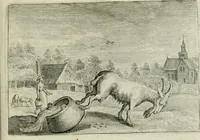 An illustration from Emblemata Florentii Schoonhovii I.C. Goudani, partim moralia partim etiam civilia : cum latiori eorundem ejusdem auctoris intepretatione : accedunt et alia quaedam poëmatia in alijs poëmatum suorum libris non contenta (1648)