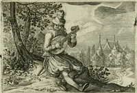 Picture 62 of 75 from Emblemata Florentii Schoonhovii I.C. Goudani, partim moralia partim etiam civilia : cum latiori eorundem ejusdem auctoris intepretatione : accedunt et alia quaedam poëmatia in alijs poëmatum suorum libris non contenta (1648), leaf 192