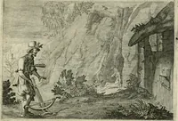 An illustration from Emblemata Florentii Schoonhovii I.C. Goudani, partim moralia partim etiam civilia : cum latiori eorundem ejusdem auctoris intepretatione : accedunt et alia quaedam poëmatia in alijs poëmatum suorum libris non contenta (1648)