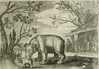 Picture 72 of 75 from Emblemata Florentii Schoonhovii I.C. Goudani, partim moralia partim etiam civilia : cum latiori eorundem ejusdem auctoris intepretatione : accedunt et alia quaedam poëmatia in alijs poëmatum suorum libris non contenta (1648), leaf 222