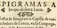 An illustration from Floresta Latina, culta en honra, y alabança de dos bellissimas plantas, y santissimas virgenes, Lucia, y Petronila. Por vnos aficionados suyos. Dedicada à D Carlos Colon Pacheco de Cordoua, y Bocanegra, Marques de Villamayor, y adelantado de la Nueua Galizia, señor de Fos, y el mayorazgo (1623)