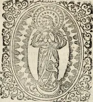 An illustration from Flos sanctorum : historia das vidas de Christo S.N. e de sua Santissima MÃ£y, vidas dos santos e suas festas repartidas pellos doze mezes : com sermoáº½s, & praticas que servem para muytas festas do anno (1681)