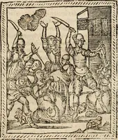 Picture 21 of 148 from Flos sanctorum : historia das vidas de Christo S.N. e de sua Santissima MÃ£y, vidas dos santos e suas festas repartidas pellos doze mezes : com sermoáº½s, & praticas que servem para muytas festas do anno (1681), leaf 154