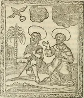 Picture 26 of 148 from Flos sanctorum : historia das vidas de Christo S.N. e de sua Santissima MÃ£y, vidas dos santos e suas festas repartidas pellos doze mezes : com sermoáº½s, & praticas que servem para muytas festas do anno (1681), leaf 199