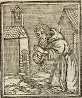 Picture 27 of 148 from Flos sanctorum : historia das vidas de Christo S.N. e de sua Santissima MÃ£y, vidas dos santos e suas festas repartidas pellos doze mezes : com sermoáº½s, & praticas que servem para muytas festas do anno (1681), leaf 204