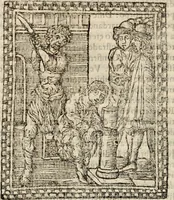Picture 29 of 148 from Flos sanctorum : historia das vidas de Christo S.N. e de sua Santissima MÃ£y, vidas dos santos e suas festas repartidas pellos doze mezes : com sermoáº½s, & praticas que servem para muytas festas do anno (1681), leaf 212